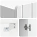 Dulap montat pe perete Alb foarte lucios 33 x 34,5 x 94 cm - WALTI WALTI