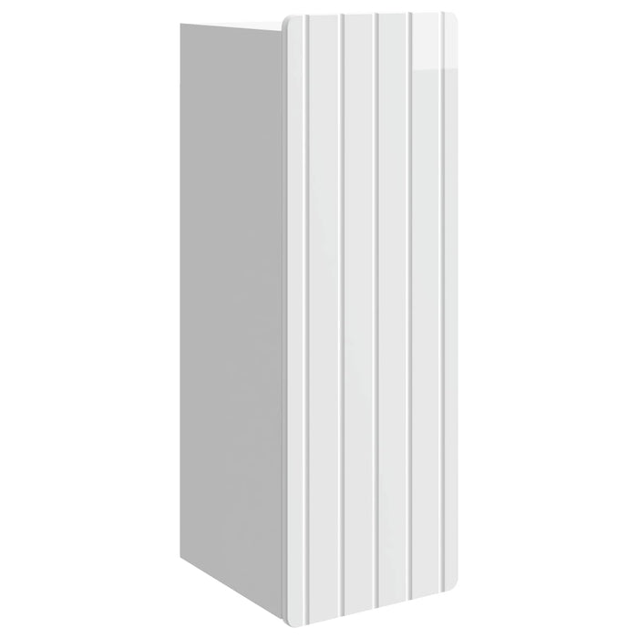 Dulap montat pe perete Alb foarte lucios 33 x 34,5 x 94 cm - WALTI WALTI