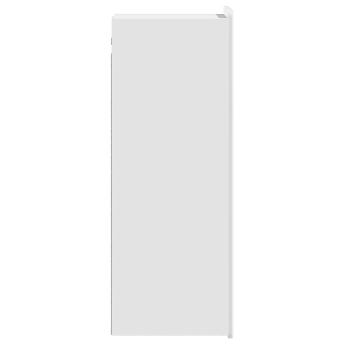 Dulap montat pe perete Alb foarte lucios 33 x 34,5 x 94 cm - WALTI WALTI