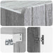 Dulap montat pe perete Sonoma gri 33 x 34,5 x 94 cm - WALTI WALTI