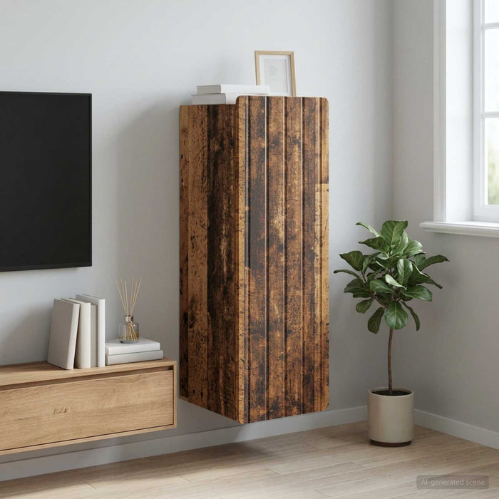 Dulap montat pe perete Lemn vechi 33 x 34,5 x 94 cm - WALTI WALTI
