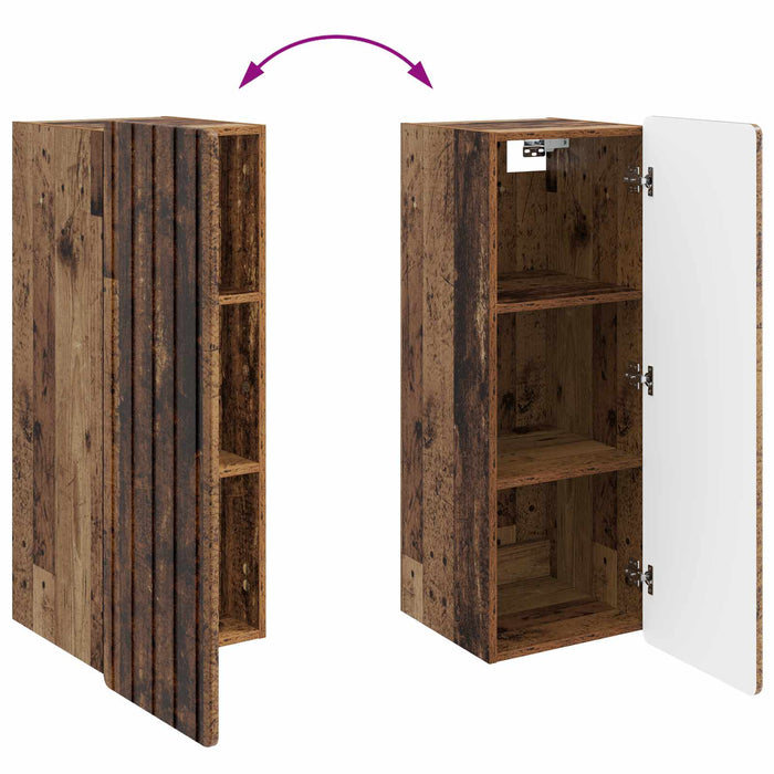 Dulap montat pe perete Lemn vechi 33 x 34,5 x 94 cm - WALTI WALTI