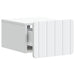 Dulap de noapte suspendat Alb 33 x 34,5 x 24 cm Lemn prelucrat - WALTI WALTI