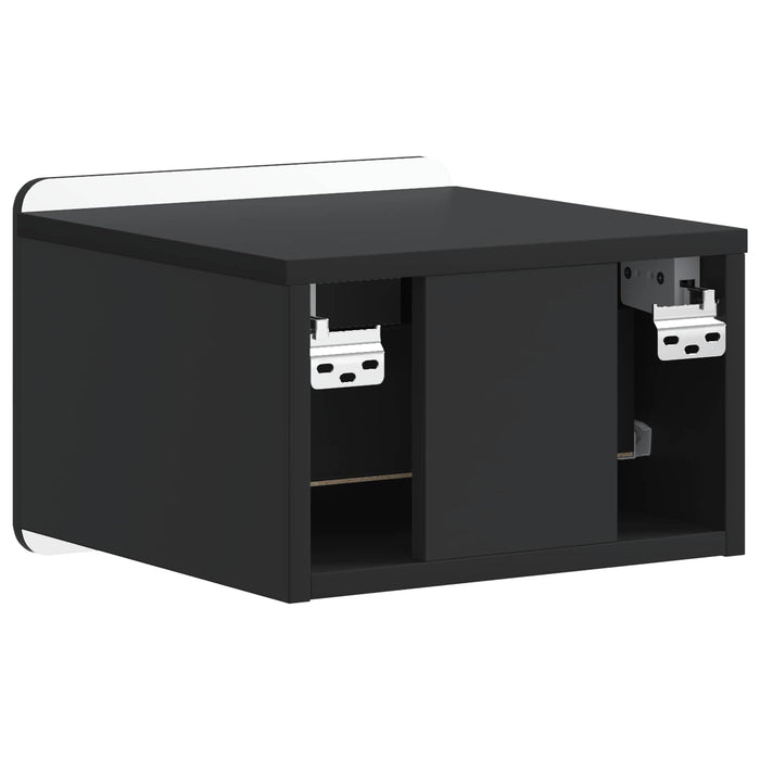 Dulap de noapte suspendat cu sertar Negru 33 x 34,5 x 24 cm - WALTI WALTI
