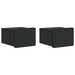 Dulap de noapte suspendat 2 pcs Negru 33 x 34,5 x 24 cm - WALTI WALTI