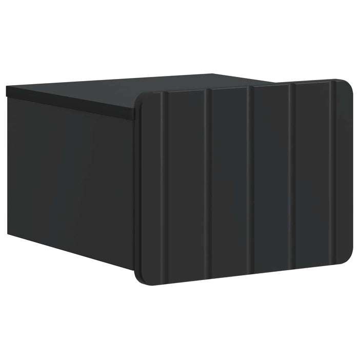Dulap de noapte suspendat 2 pcs Negru 33 x 34,5 x 24 cm - WALTI WALTI