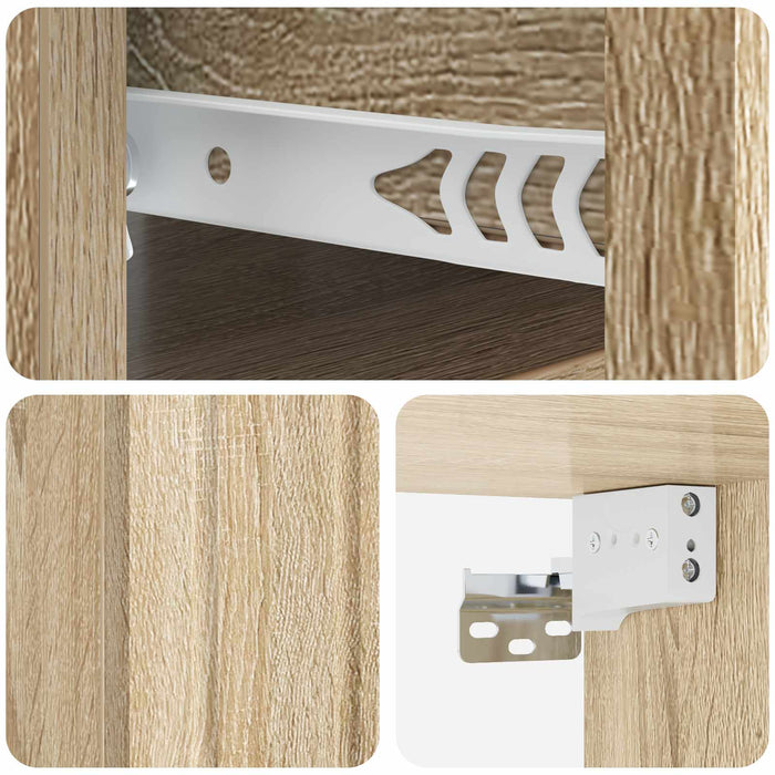 Dulap de noapte suspendat Stejar Sonoma 33 x 34,5 x 24 cm - WALTI WALTI