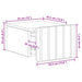 Dulap de noapte suspendat Stejar Sonoma 33 x 34,5 x 24 cm - WALTI WALTI
