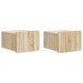 Dulap de noapte suspendat 2 pcs Stejar Sonoma 33 x 34,5 x 24 cm - WALTI WALTI