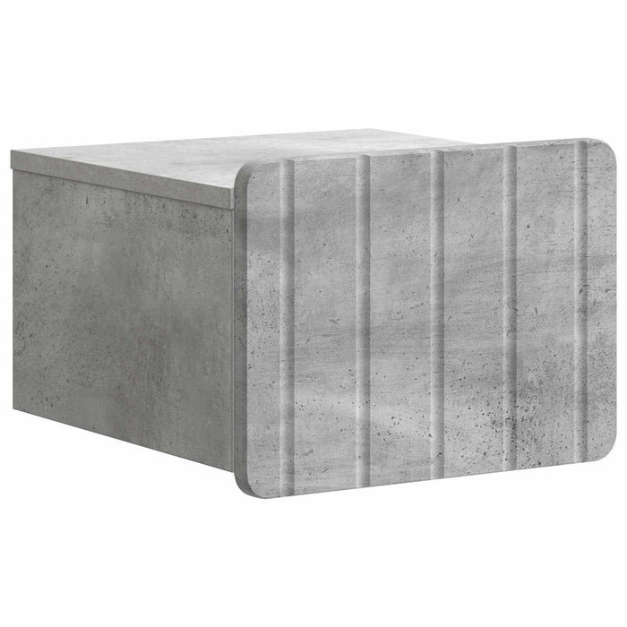 Dulap de noapte suspendat cu sertar Gri Beton 33 x 34,5 x 24 cm - WALTI WALTI