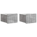 Dulap de noapte suspendat 2 pcs Gri Beton 33 x 34,5 x 24 cm - WALTI WALTI