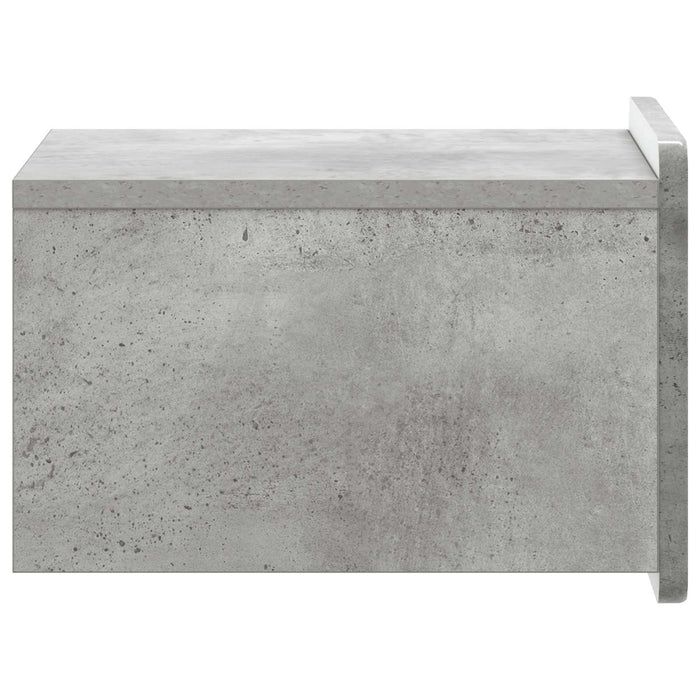 Dulap de noapte suspendat 2 pcs Gri Beton 33 x 34,5 x 24 cm - WALTI WALTI