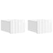 Dulap de noapte suspendat cu sertar 2 pcs Alb foarte lucios - WALTI WALTI