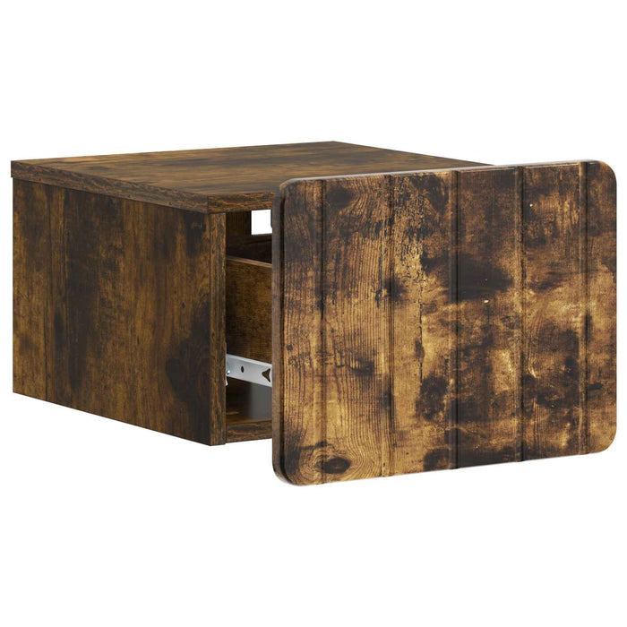 Dulap de noapte suspendat Stejar fumuriu 33 x 34,5 x 24 cm - WALTI WALTI