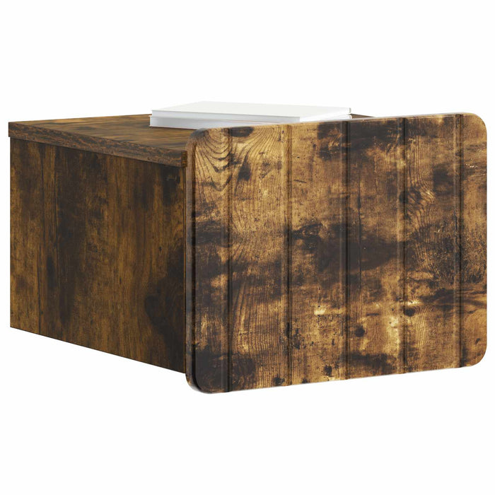 Dulap de noapte suspendat Stejar fumuriu 33 x 34,5 x 24 cm - WALTI WALTI