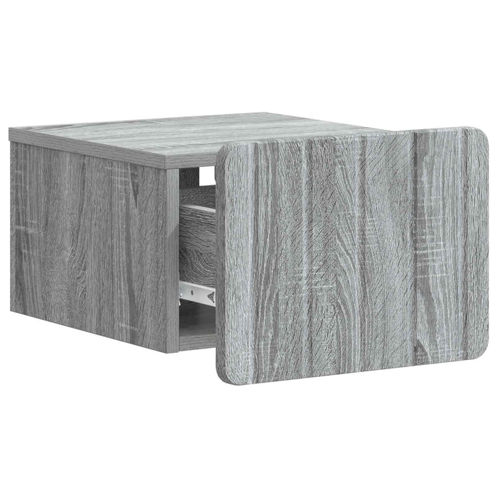 Dulap de noapte suspendat Sonoma gri 33 x 34,5 x 24 cm - WALTI WALTI