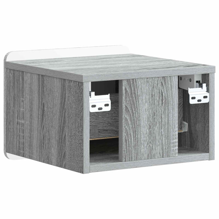 Dulap de noapte suspendat Sonoma gri 33 x 34,5 x 24 cm - WALTI WALTI