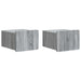 Dulap de noapte suspendat 2 pcs Sonoma gri 33 x 34,5 x 24 cm - WALTI WALTI