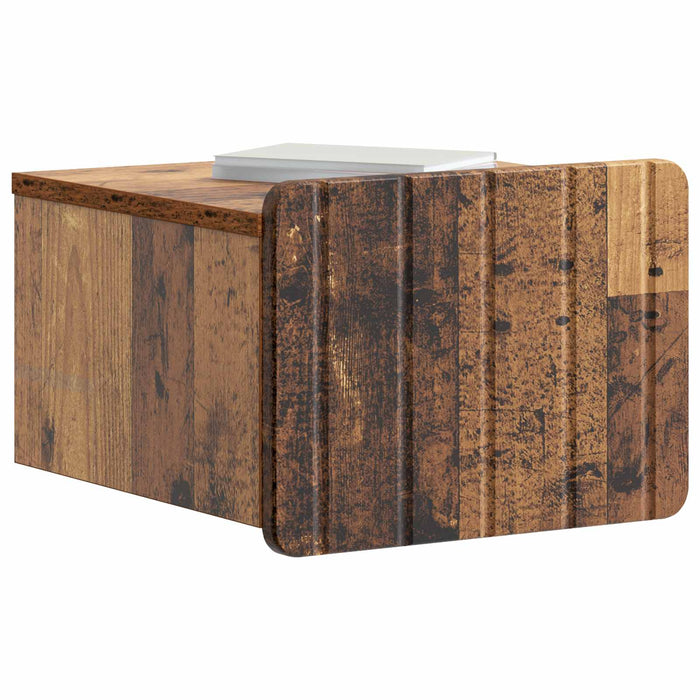 Dulap de noapte suspendat Lemn vechi 33 x 34,5 x 24 cm - WALTI WALTI