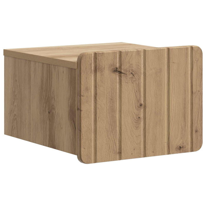 Dulap de noapte suspendat 2 pcs Stejar Artizanal Lemn prelucrat - WALTI WALTI