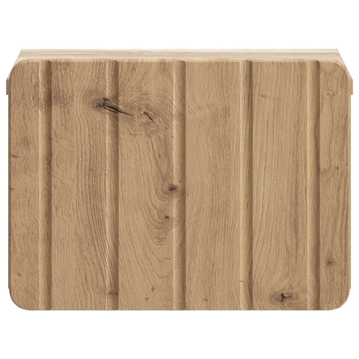 Dulap de noapte suspendat 2 pcs Stejar Artizanal Lemn prelucrat - WALTI WALTI
