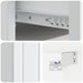 Dulap de noapte suspendat Alb 49 x 34,5 x 24 cm Lemn prelucrat - WALTI WALTI