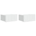 Dulap de noapte suspendat cu sertar 2 pcs Alb 49 x 34,5 x 24 cm - WALTI WALTI