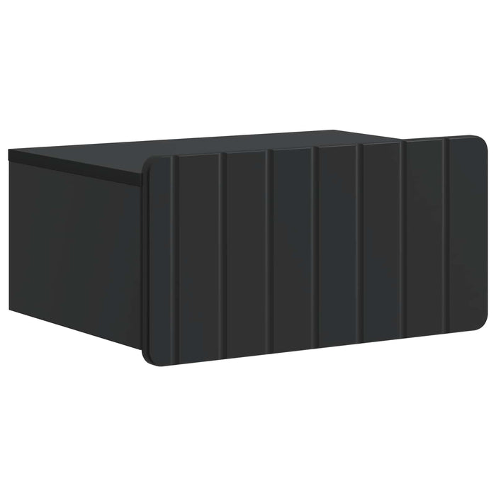 Dulap de noapte suspendat 2 pcs Negru 49 x 34,5 x 24 cm - WALTI WALTI