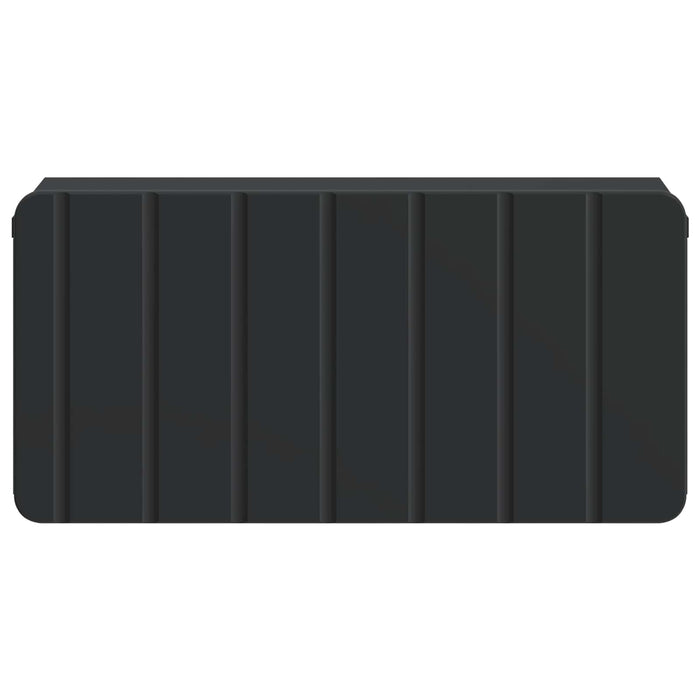 Dulap de noapte suspendat 2 pcs Negru 49 x 34,5 x 24 cm - WALTI WALTI
