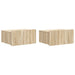 Dulap de noapte suspendat 2 pcs Stejar Sonoma 49 x 34,5 x 24 cm - WALTI WALTI