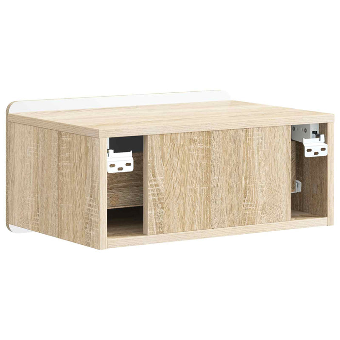 Dulap de noapte suspendat 2 pcs Stejar Sonoma 49 x 34,5 x 24 cm - WALTI WALTI