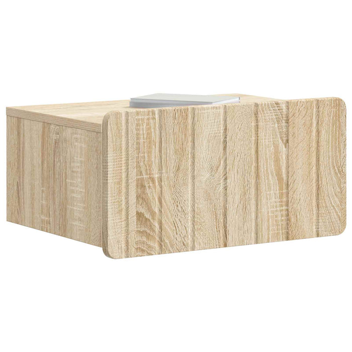 Dulap de noapte suspendat 2 pcs Stejar Sonoma 49 x 34,5 x 24 cm - WALTI WALTI