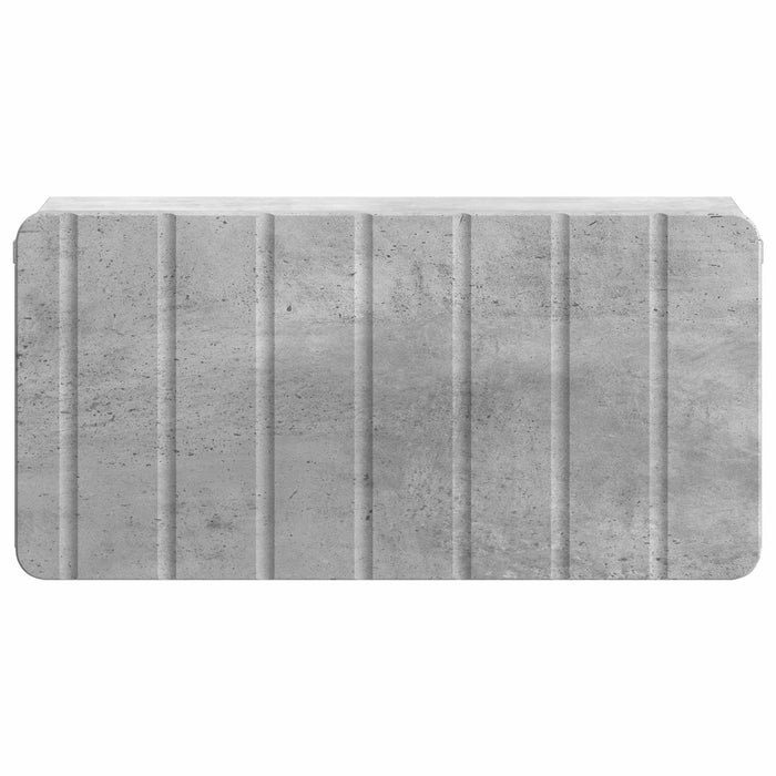 Dulap de noapte suspendat cu sertar Gri Beton 49 x 34,5 x 24 cm - WALTI WALTI