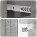 Dulap de noapte suspendat 2 pcs Gri Beton 49 x 34,5 x 24 cm - WALTI WALTI