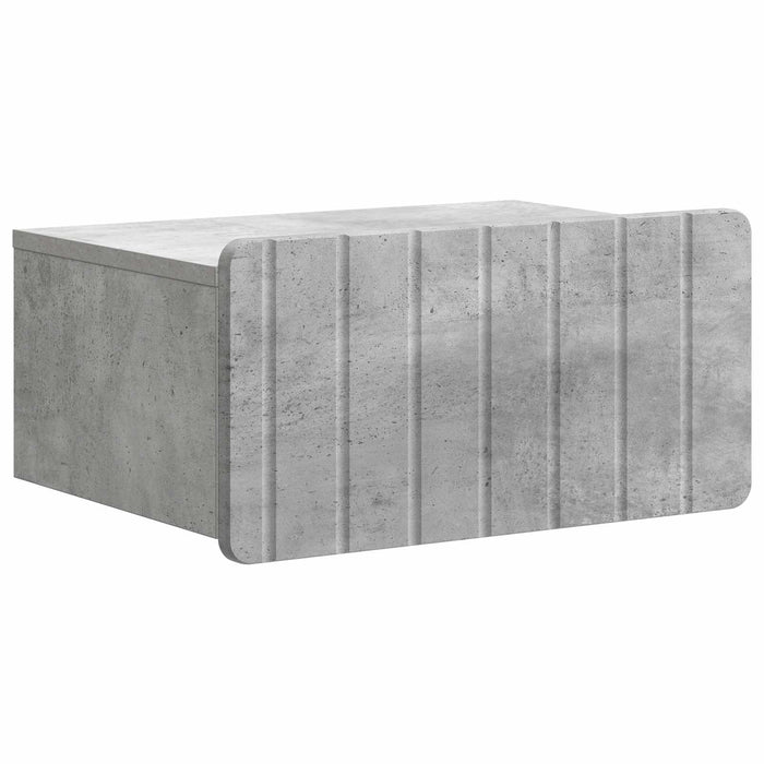 Dulap de noapte suspendat 2 pcs Gri Beton 49 x 34,5 x 24 cm - WALTI WALTI