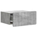 Dulap de noapte suspendat 2 pcs Gri Beton 49 x 34,5 x 24 cm - WALTI WALTI