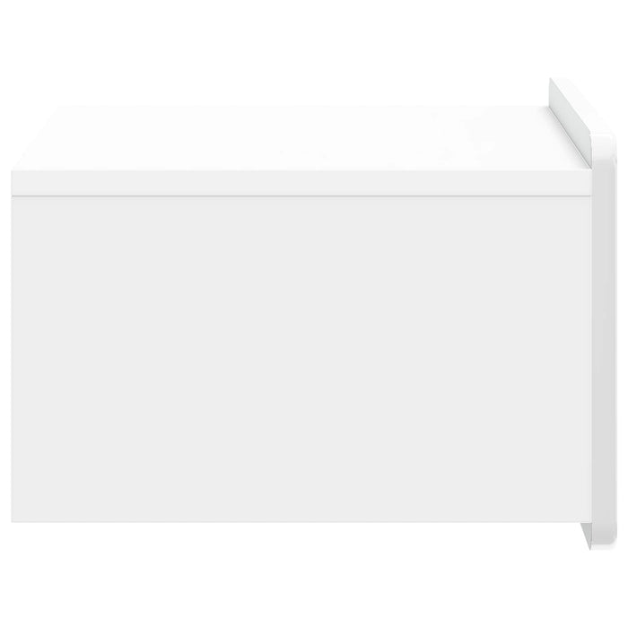 Dulap de noapte suspendat Alb foarte lucios 49 x 34,5 x 24 cm - WALTI WALTI