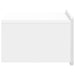 Dulap de noapte suspendat Alb foarte lucios 49 x 34,5 x 24 cm - WALTI WALTI