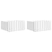 Dulap de noapte suspendat cu sertar 2 pcs Alb foarte lucios - WALTI WALTI