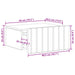 Dulap de noapte suspendat Stejar fumuriu 49 x 34,5 x 24 cm - WALTI WALTI
