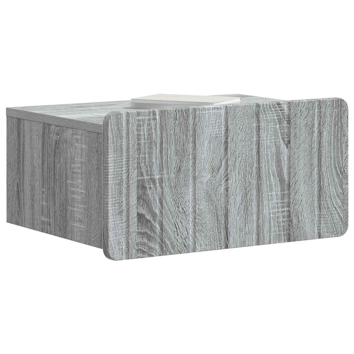 Dulap de noapte suspendat 2 pcs Sonoma gri 49 x 34,5 x 24 cm - WALTI WALTI