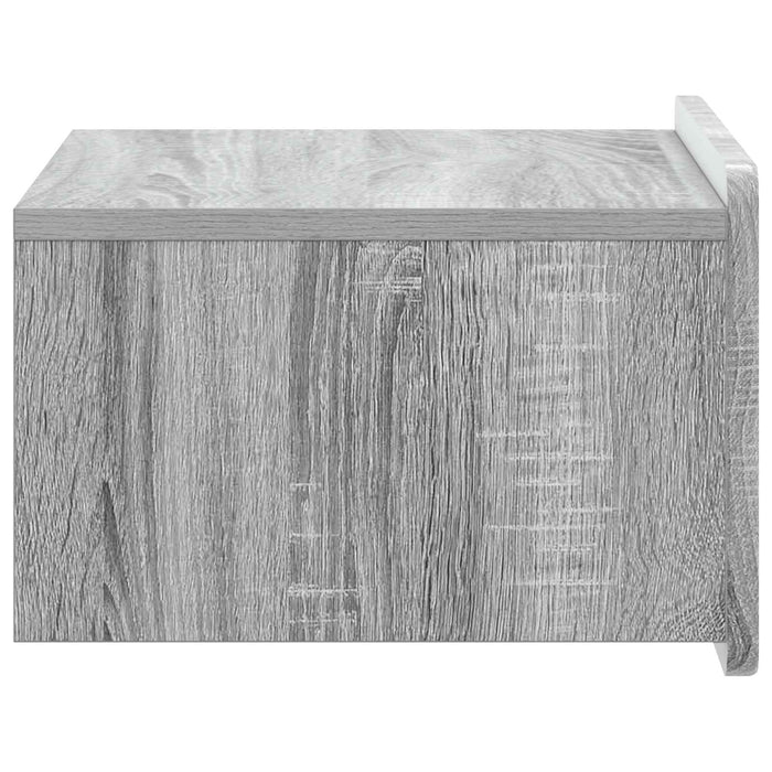 Dulap de noapte suspendat 2 pcs Sonoma gri 49 x 34,5 x 24 cm - WALTI WALTI