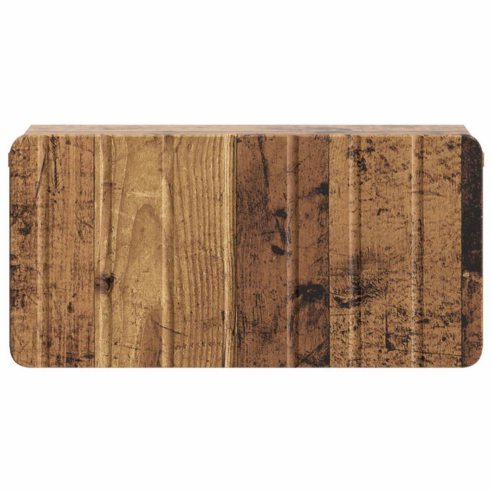 Dulap de noapte suspendat Lemn vechi 49 x 34,5 x 24 cm - WALTI WALTI