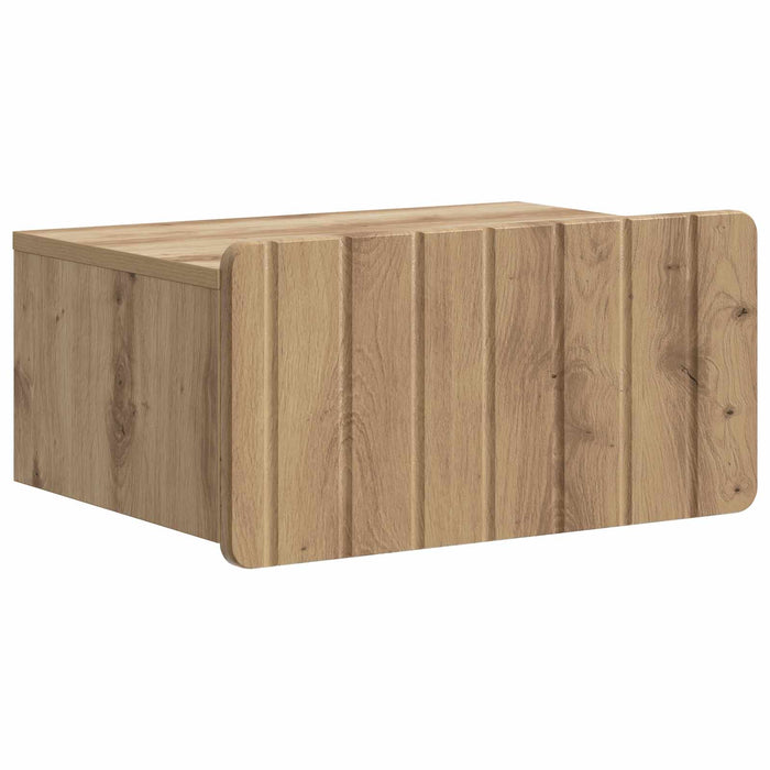 Dulap de noapte suspendat 2 pcs Stejar Artizanal Lemn prelucrat - WALTI WALTI
