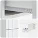 Dulap de noapte suspendat Alb 33 x 34,5 x 43 cm Lemn prelucrat - WALTI WALTI