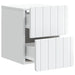 Dulap de noapte suspendat Alb 33 x 34,5 x 43 cm Lemn prelucrat - WALTI WALTI