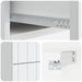 Dulap de noapte suspendat cu sertar 2 pcs Alb 33 x 34,5 x 43 cm - WALTI WALTI