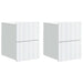 Dulap de noapte suspendat cu sertar 2 pcs Alb 33 x 34,5 x 43 cm - WALTI WALTI