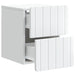 Dulap de noapte suspendat cu sertar 2 pcs Alb 33 x 34,5 x 43 cm - WALTI WALTI