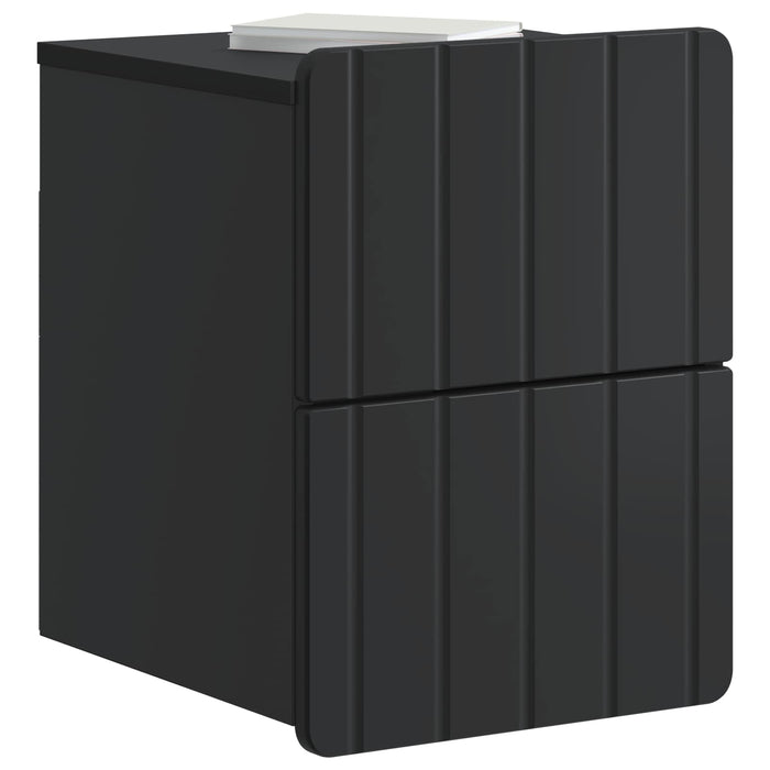 Dulap de noapte suspendat cu sertar Negru 33 x 34,5 x 43 cm - WALTI WALTI